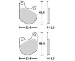 Brzdové doštičky LUCAS TRW MCB511