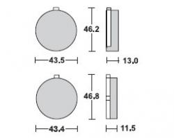 Brzdové doštičky LUCAS TRW MCB514