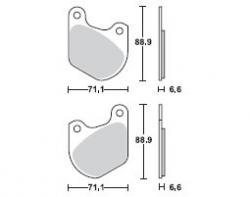 Brzdové doštičky LUCAS TRW MCB518LF
