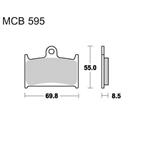 Brzdové doštičky LUCAS TRW MCB595SV