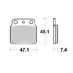Brzdové doštičky LUCAS TRW MCB626SI