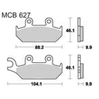 Brzdové doštičky LUCAS TRW MCB627