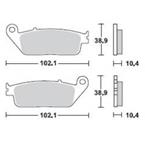 Brzdové doštičky LUCAS TRW MCB631SH