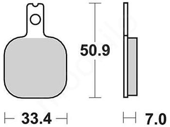 Brzdové doštičky LUCAS TRW MCB633RQ