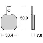 Brzdové doštičky LUCAS TRW MCB633RQ