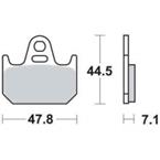 Brzdové doštičky LUCAS TRW MCB636LF