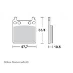 Brzdové doštičky LUCAS TRW MCB63LF