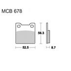 Brzdové doštičky LUCAS TRW MCB678LF
