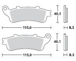 Brzdové doštičky LUCAS TRW MCB705SH