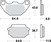 Brzdové doštičky LUCAS TRW MCB712