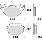 Brzdové doštičky LUCAS TRW MCB712