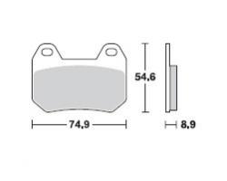Brzdové doštičky LUCAS TRW MCB713LF