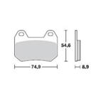 Brzdové doštičky LUCAS TRW MCB713LF