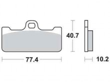 Brzdové doštičky LUCAS TRW MCB715SCR