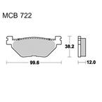 Brzdové doštičky LUCAS TRW MCB722LF