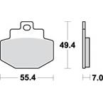 Brzdové doštičky LUCAS TRW MCB727LF