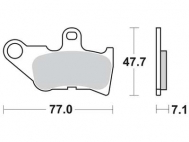 Brzdové doštičky LUCAS TRW MCB728