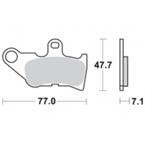 Brzdové doštičky LUCAS TRW MCB728