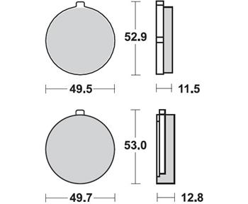Brzdové doštičky LUCAS TRW MCB72