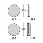 Brzdové doštičky LUCAS TRW MCB72