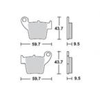 Brzdové doštičky LUCAS TRW MCB730RSI