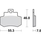 Brzdové doštičky LUCAS TRW MCB733LF