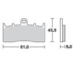 Brzdové doštičky LUCAS TRW MCB736