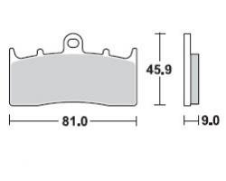 Brzdové doštičky LUCAS TRW MCB736CRQ