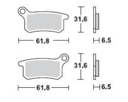 Brzdové doštičky LUCAS TRW MCB740SI