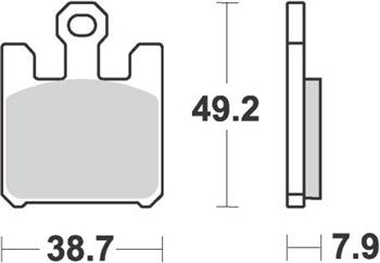 Brzdové doštičky LUCAS TRW MCB742SCR