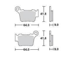 Brzdové doštičky LUCAS TRW MCB743SI