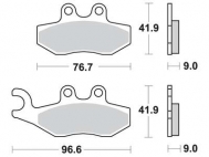 Brzdové doštičky LUCAS TRW MCB744