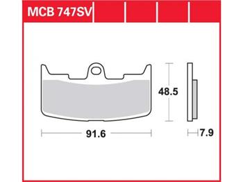Brzdové doštičky LUCAS TRW MCB747SV