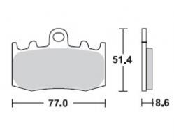 Brzdové doštičky LUCAS TRW MCB748