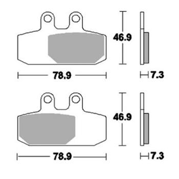 Brzdové doštičky LUCAS TRW MCB749