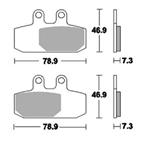Brzdové doštičky LUCAS TRW MCB749