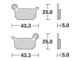 Brzdové doštičky LUCAS TRW MCB750RSI