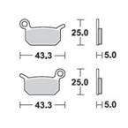 Brzdové doštičky LUCAS TRW MCB750RSI
