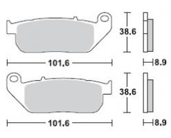 Brzdové doštičky LUCAS TRW MCB753SV
