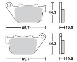 Brzdové doštičky LUCAS TRW MCB754SH