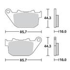 Brzdové doštičky LUCAS TRW MCB754SH