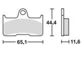 Brzdové doštičky LUCAS TRW MCB756RSI