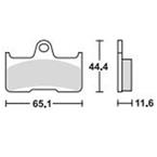 Brzdové doštičky LUCAS TRW MCB756RSI