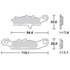 Brzdové doštičky LUCAS TRW MCB757RSI