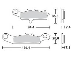 Brzdové doštičky LUCAS TRW MCB758RSI