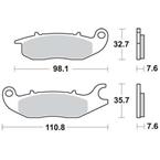 Brzdové doštičky LUCAS TRW MCB759