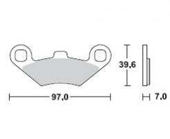 Brzdové doštičky LUCAS TRW MCB761SI