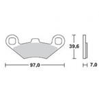 Brzdové doštičky LUCAS TRW MCB761SI
