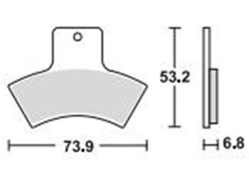 Brzdové doštičky LUCAS TRW MCB762SI