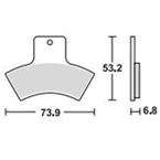 Brzdové doštičky LUCAS TRW MCB762SI